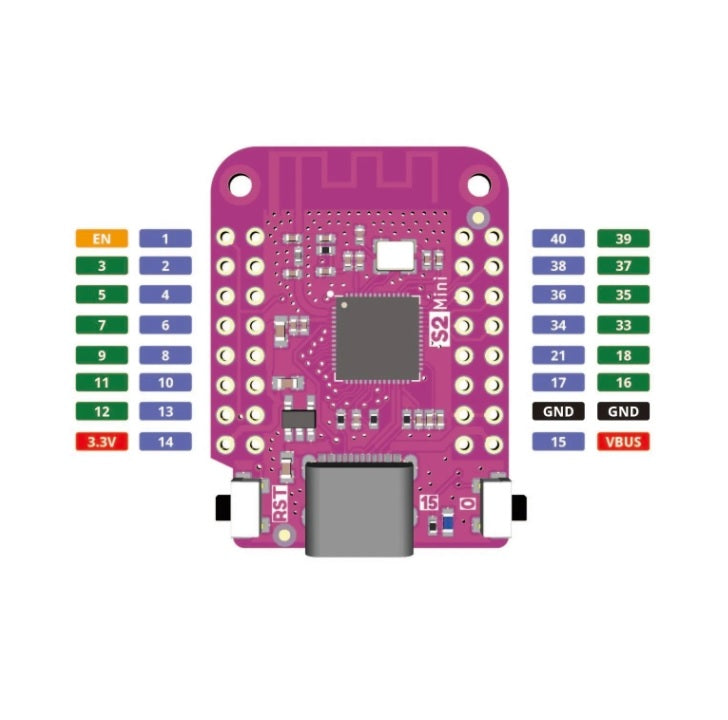 S2 Mini V1.0.0 WIFI IOT Board