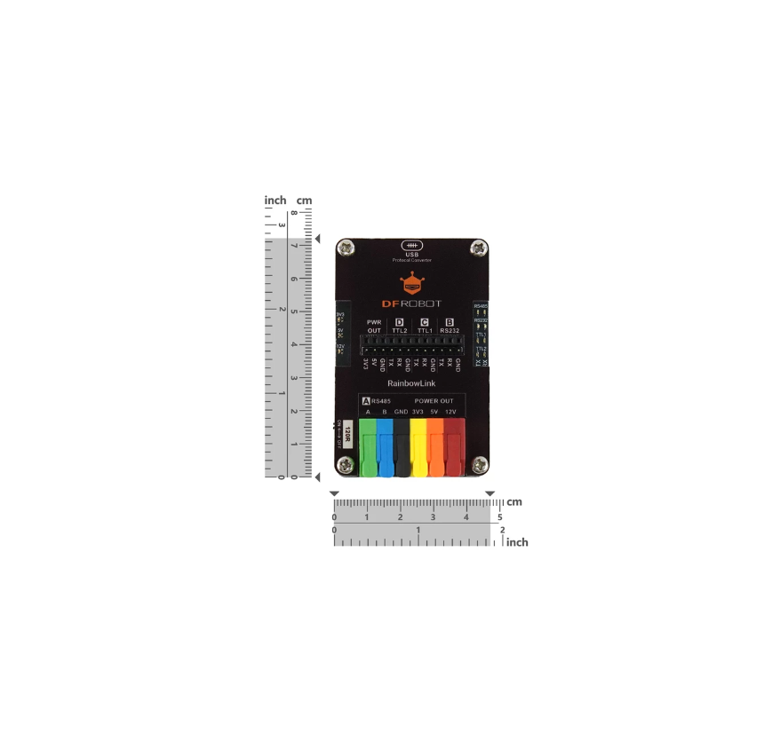 RainbowLink 4 Channel USB to Serial Converter (RS485 / RS232 / TTL)