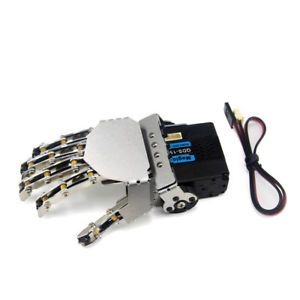 Five Fingers Left Hand with Servo Robot Hand
