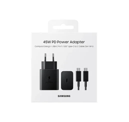 Samsung 45W PD Power Adapter With USB-C To C Cable - Robot Pi Shop