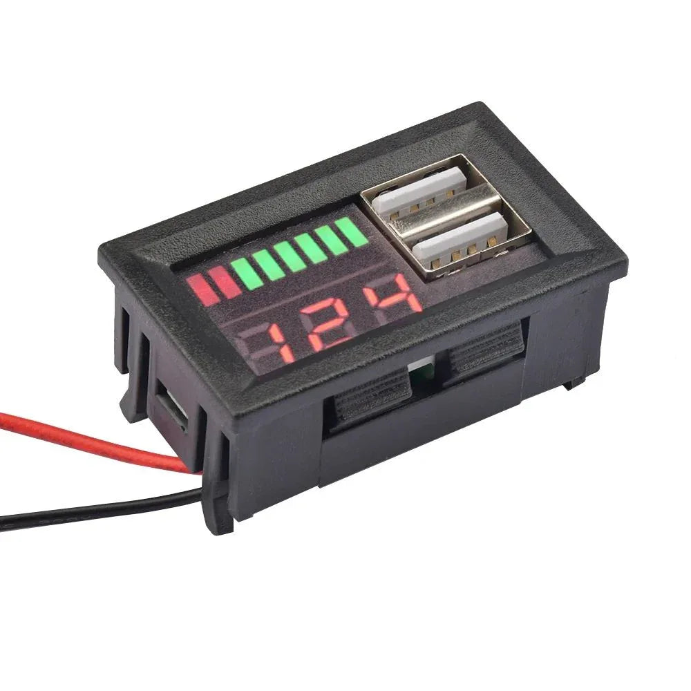Digital Voltmeter 12V Battery Level Indicator - Robot Pi Shop