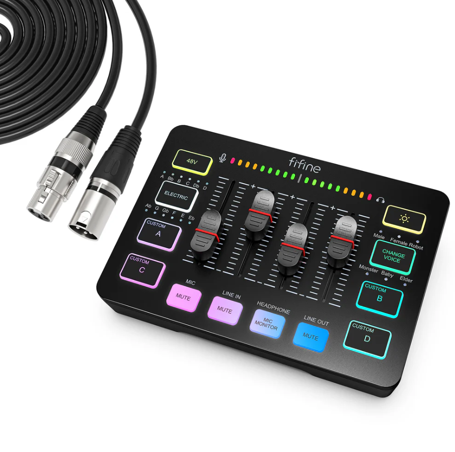 FIFINE AmpliGame SC3 and AM8T Complete Gaming Audio Kit