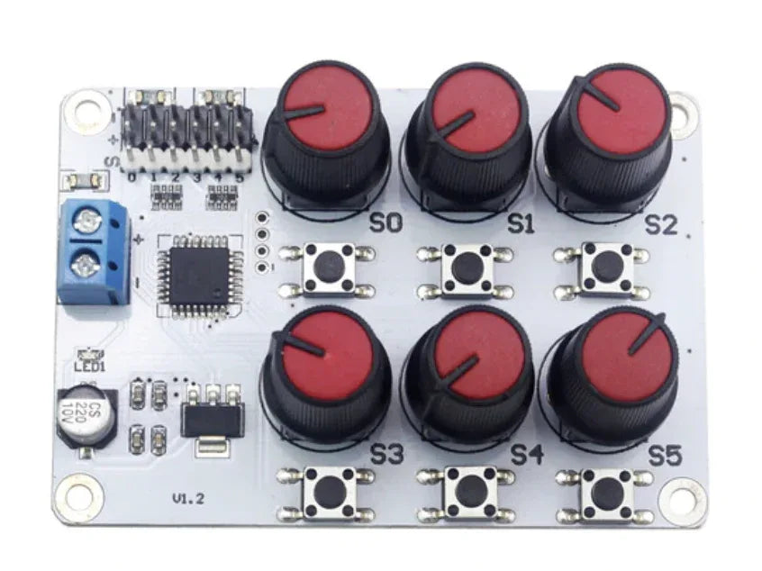 6 CH Servo Controller board with Over-Current Protection - Robot Pi Shop