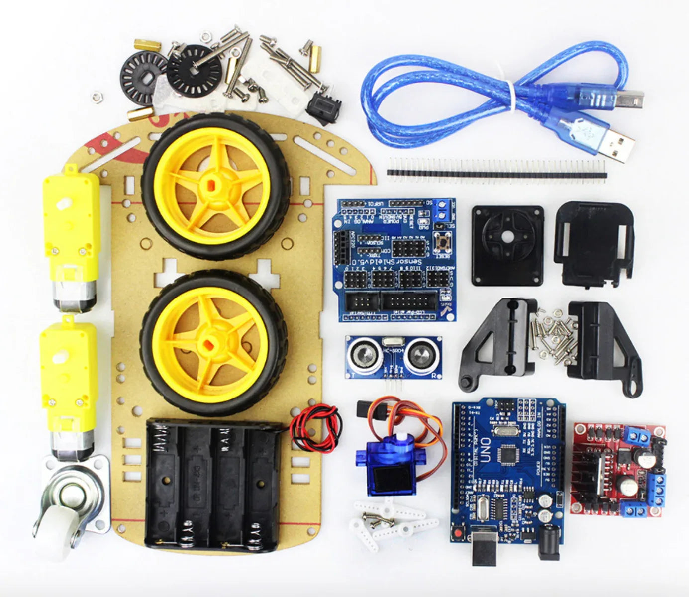 Robot Auto Card Avoidance tracking Robot Car Kit – Robot Pi Shop