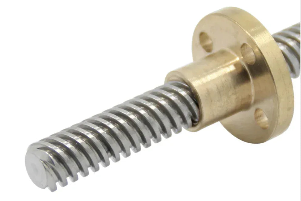 Lead Screw 400mm with 8mm Trapezoidal Screws Copper Nuts - Robot Pi Shop