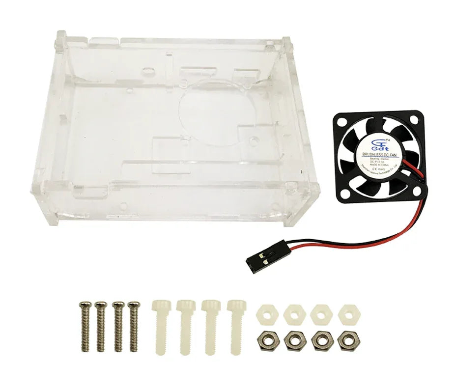Raspberry Pi 3 Acrylic Case with Fan - Robot Pi Shop