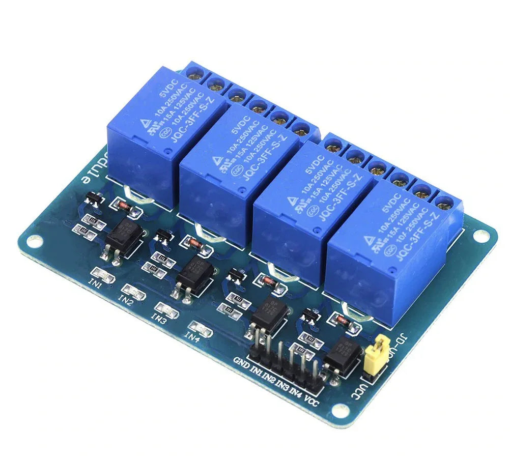 4 Channels DC 5V Relay Module - Robot Pi Shop