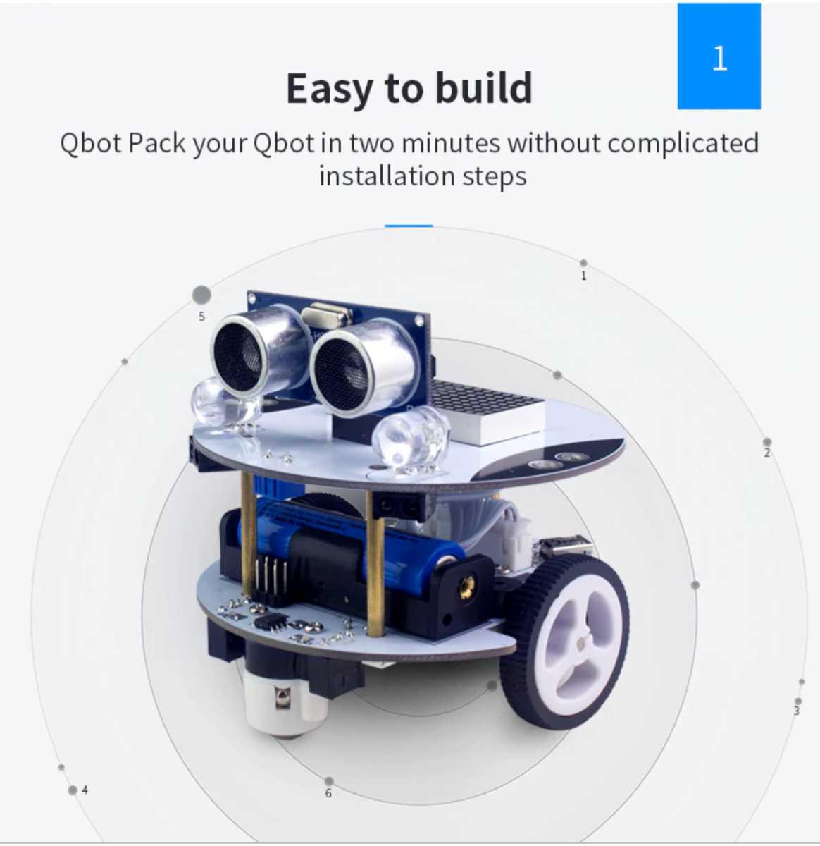 QBot Programmable Smart Robot Car Kit