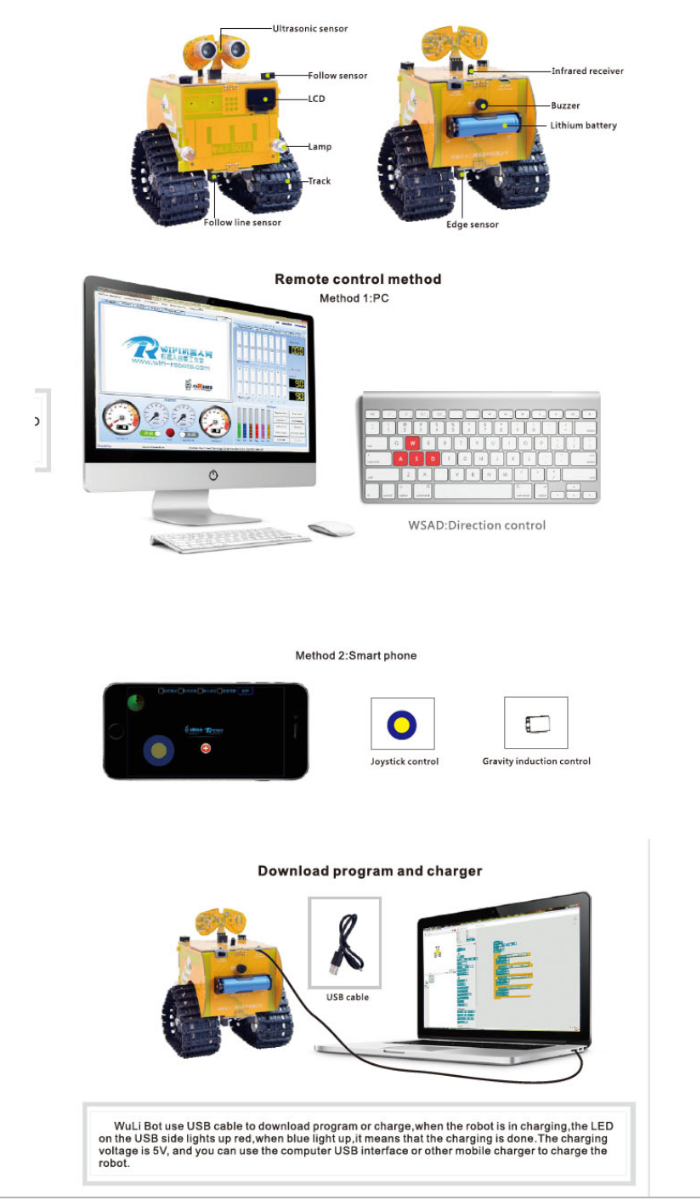 Wuli Bot Scratch STEAM Programming