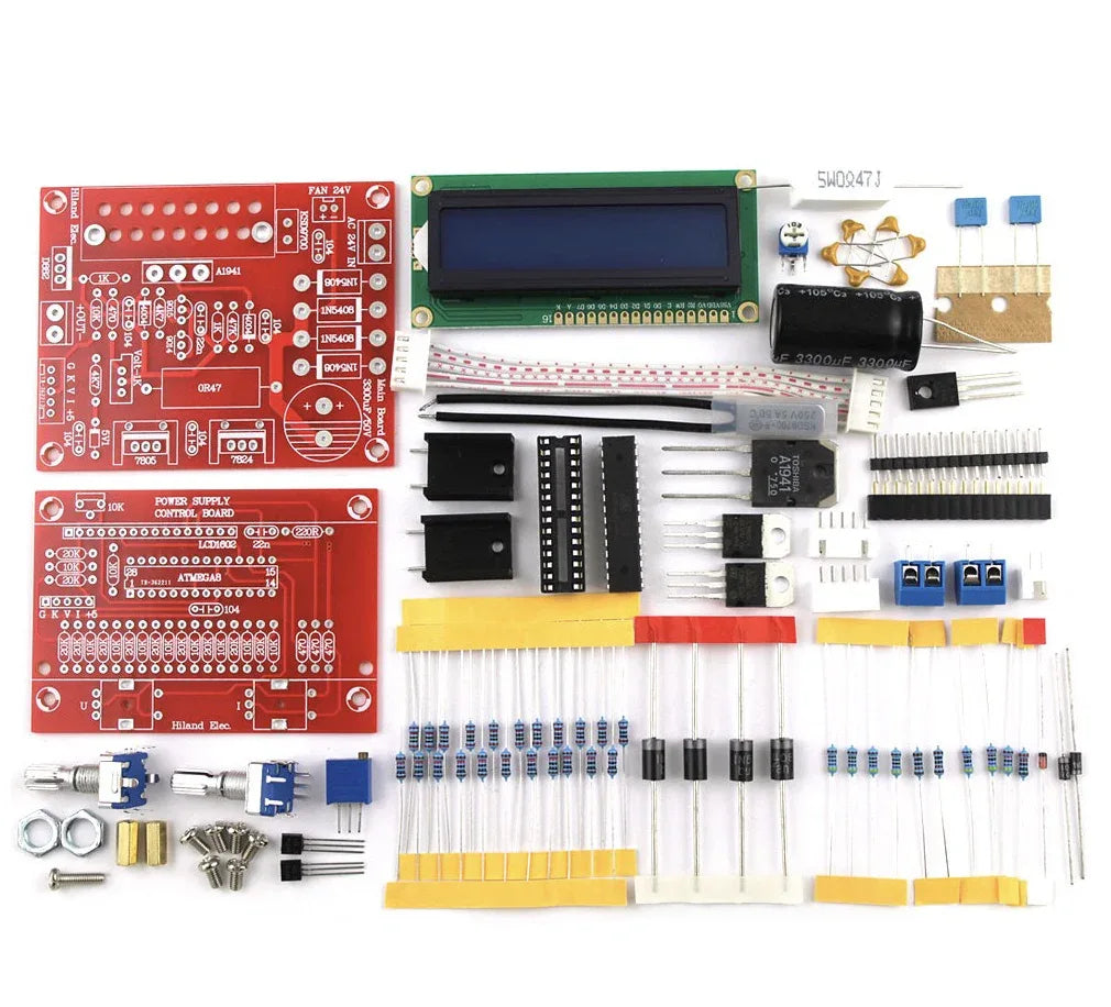 Adjustable DC Regulated Power Supply DIY Kit - Robot Pi Shop