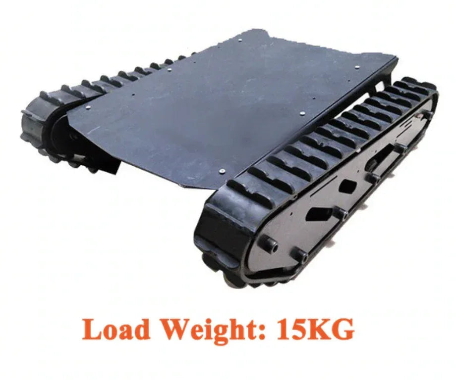 T007 Robot Tank Chassis With Rubber Tracks 15kg Load - Robot Pi Shop
