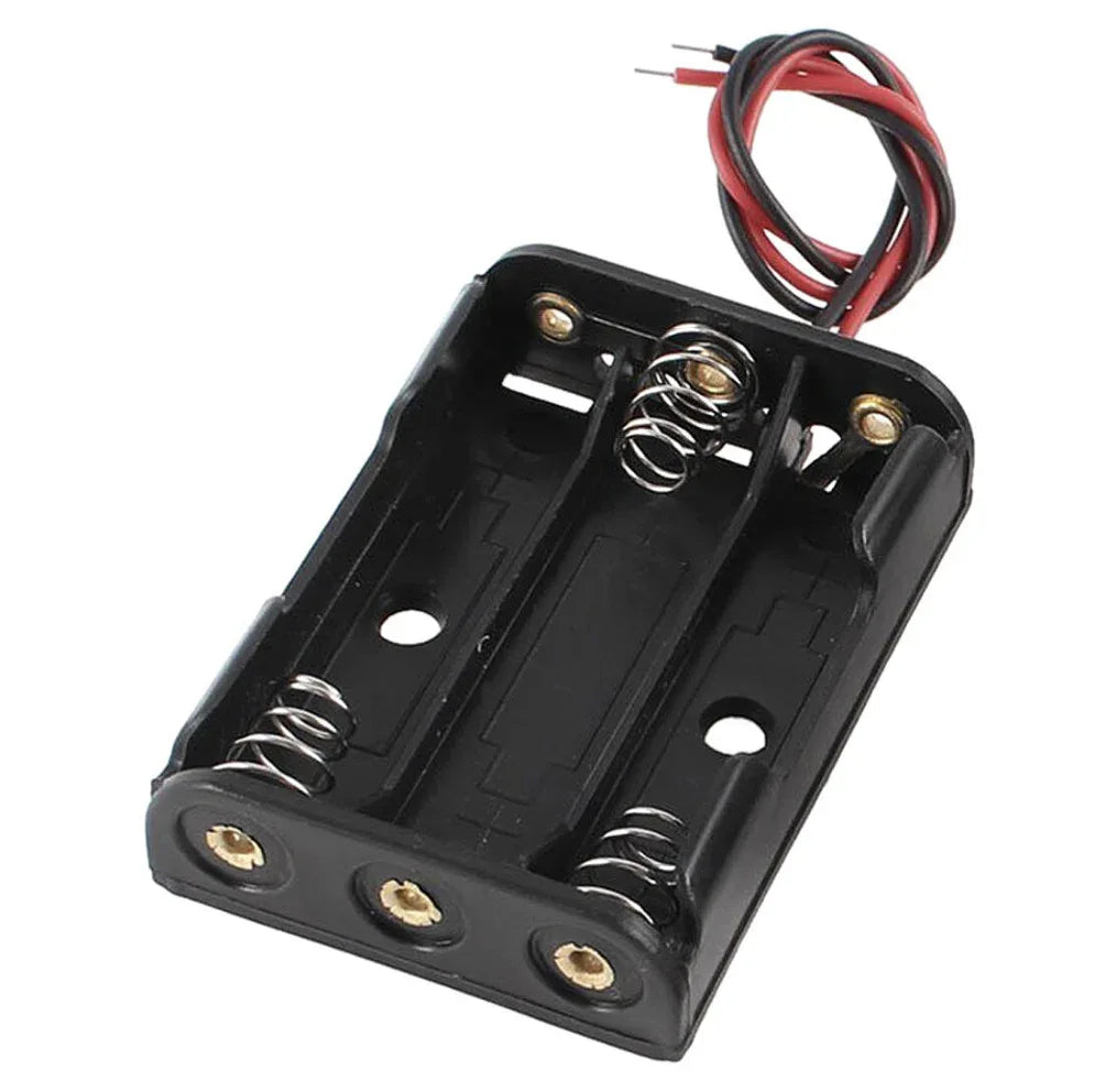 3-AAA Battery Holder - Robot Pi Shop