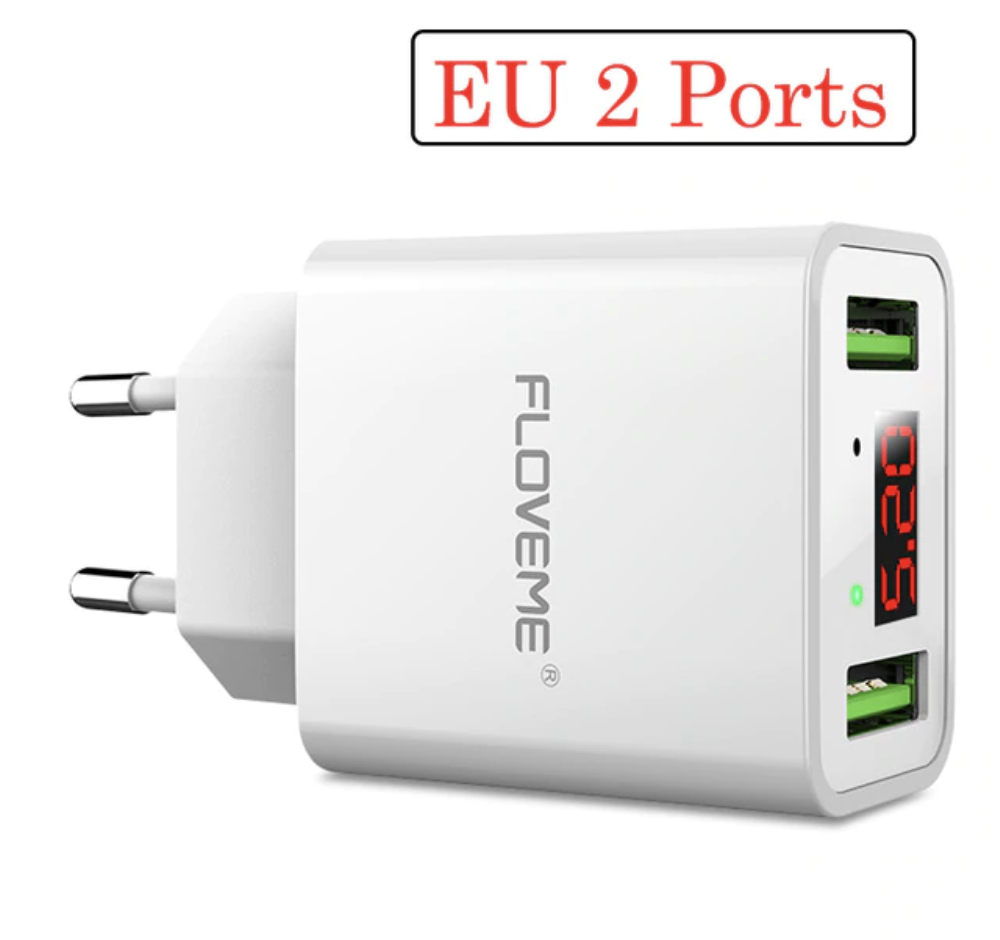 FLOVEME LED Display 2 USB Charge