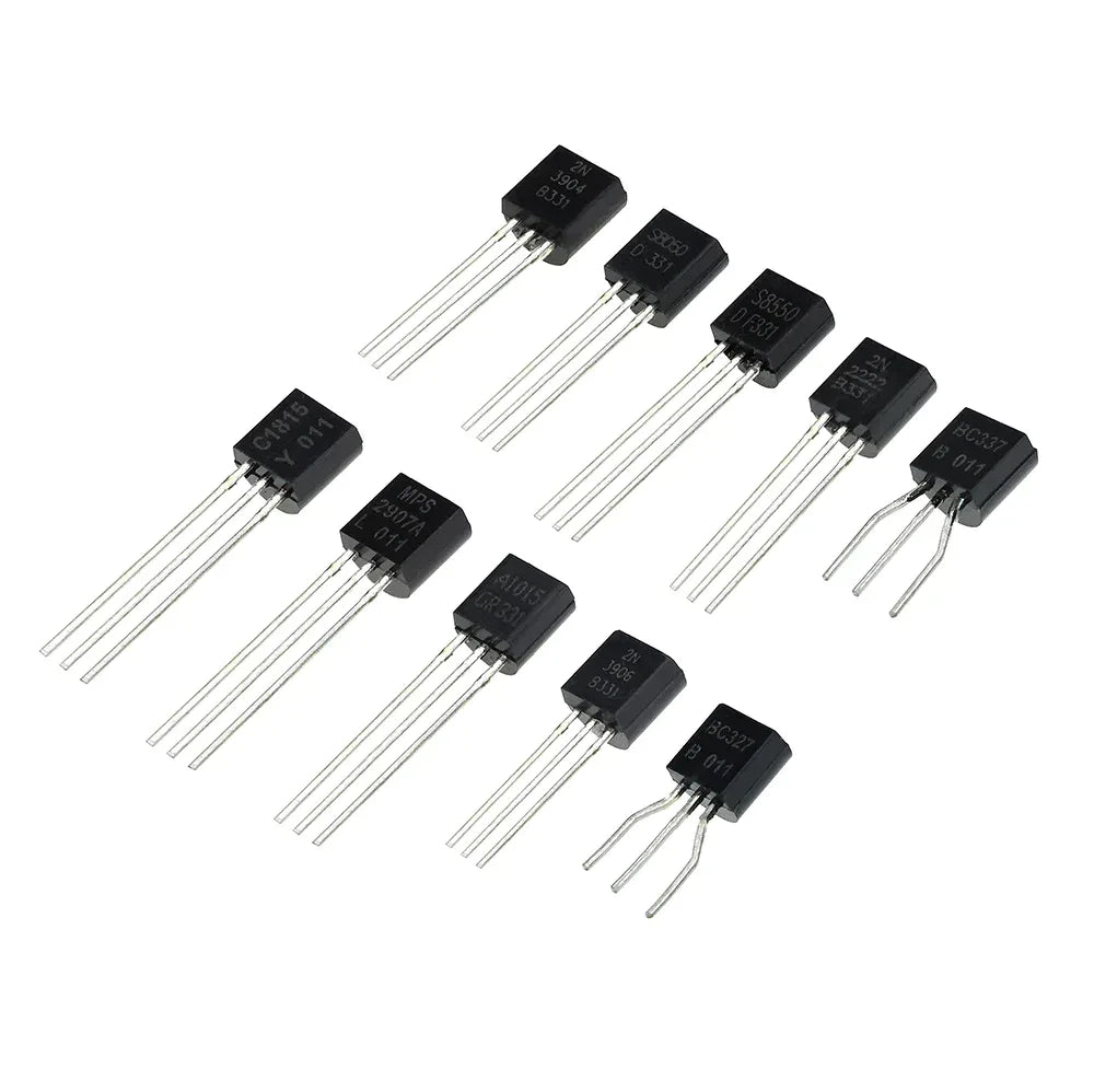 200Pcs 10 Type Transistor Assortment Kit - Robot Pi Shop