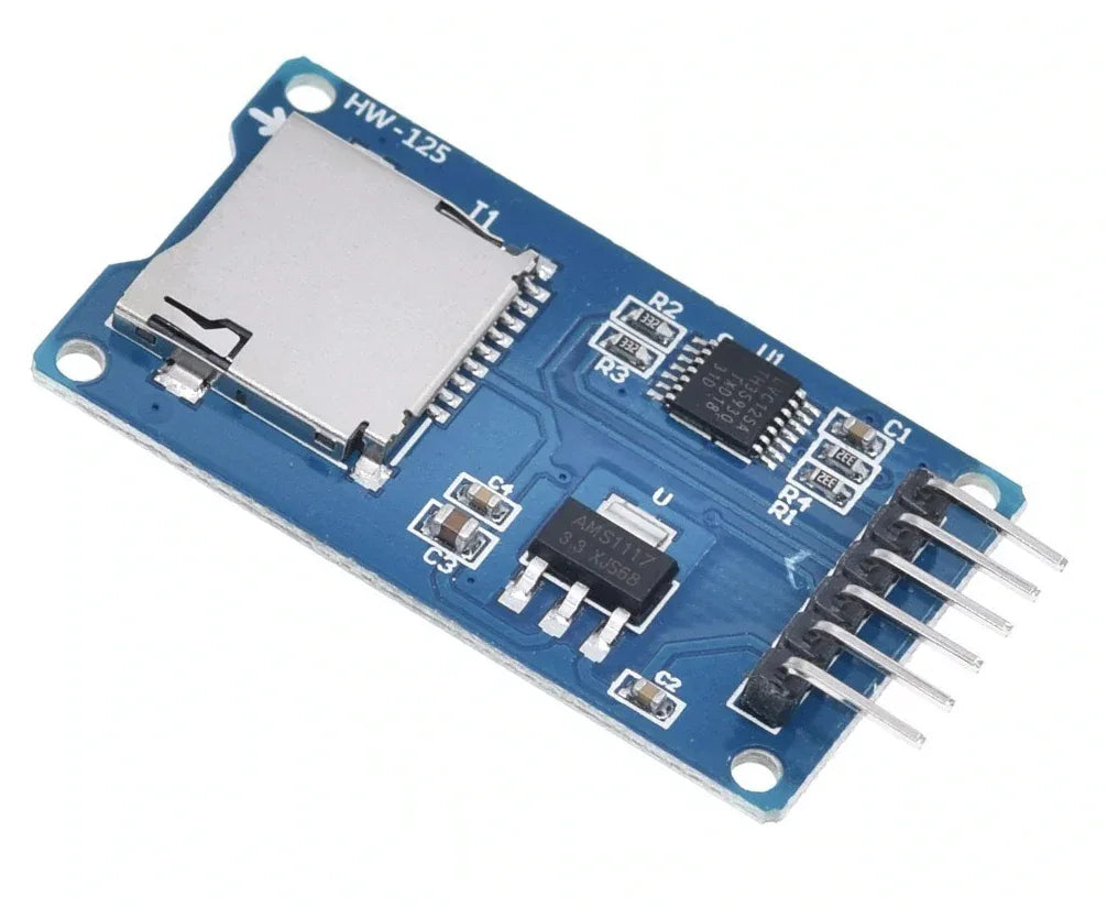 Micro SD Card Reader Module - Robot Pi Shop