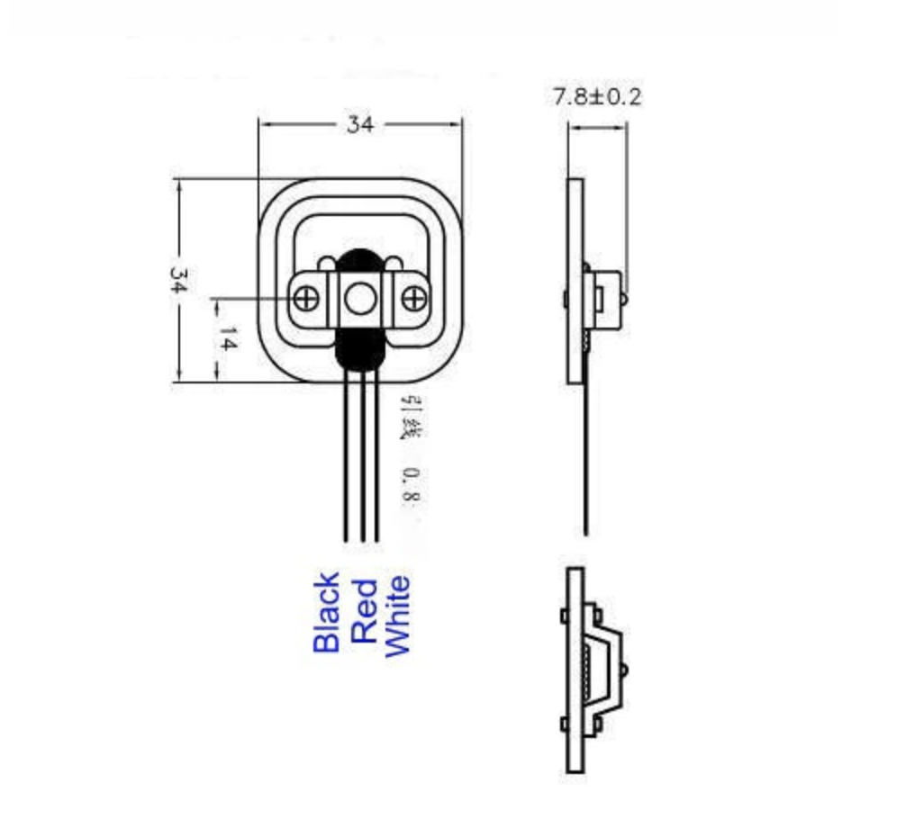 50kg Body Load Cell Weighing Sensor