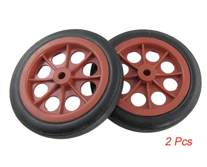 2pcs Wheels Rubber Inner Hole 8mm - Robot Pi Shop