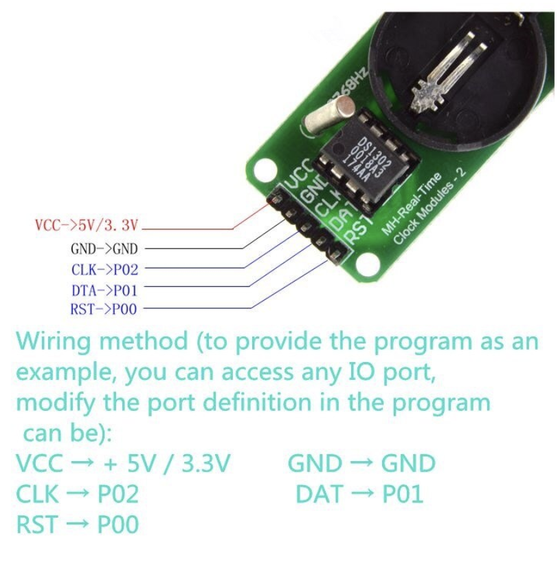 DS1302 Real Time Clock Module