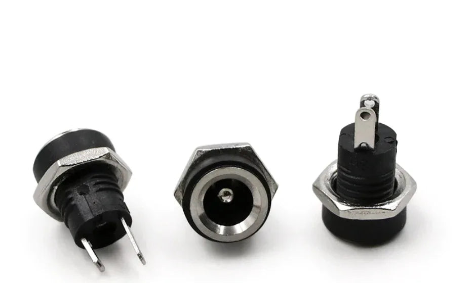 DC Power Supply Female Panel Mount Connector - Robot Pi Shop