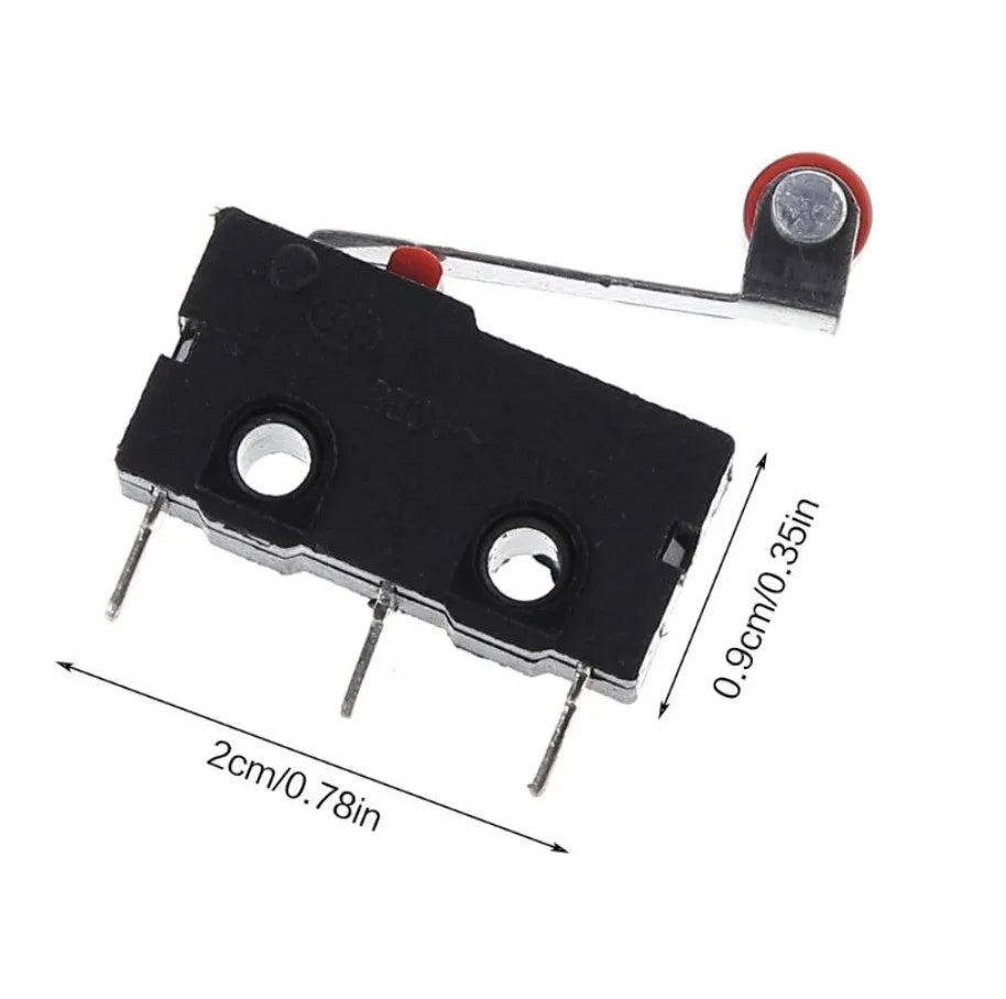 Micro Roller Lever Arm Limit Switch - Robot Pi Shop