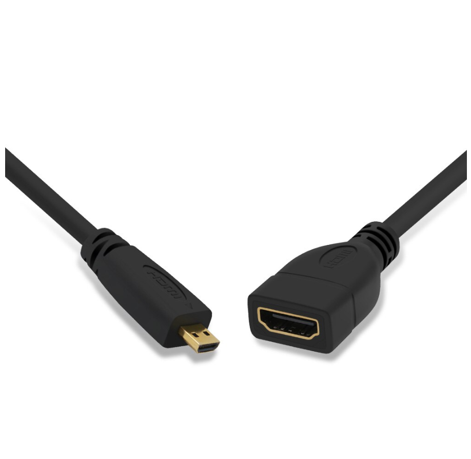 Micro HDMI Male to HDMI D type Female Cable