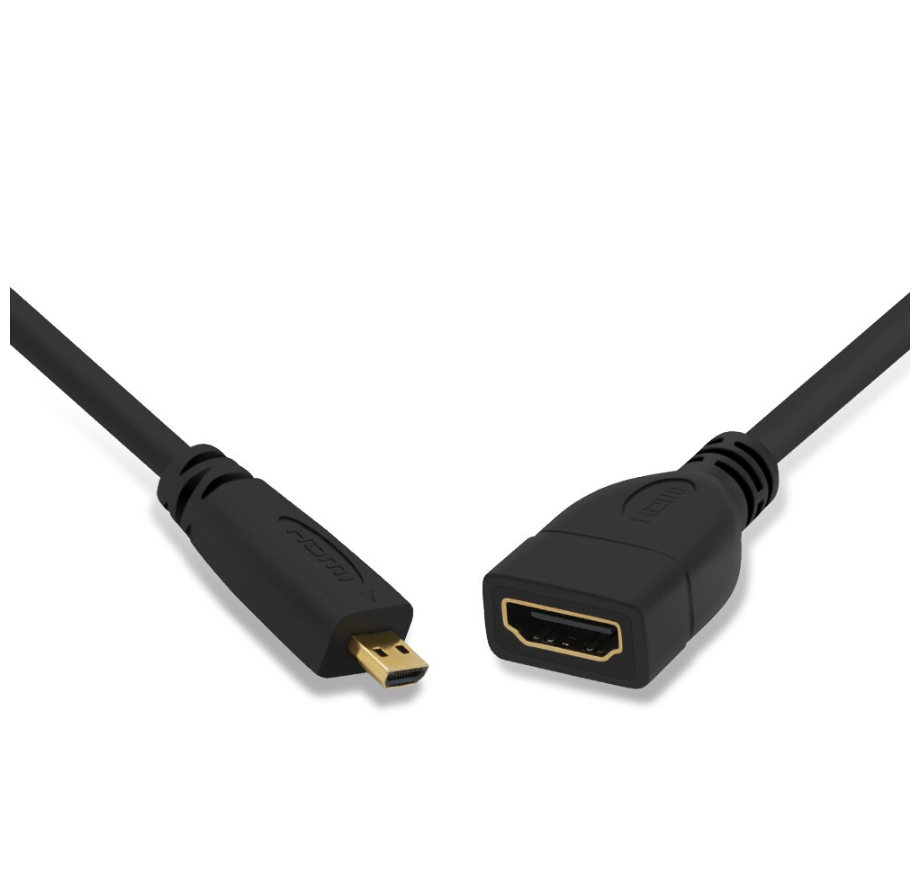 Micro HDMI Male to HDMI D Type Female Cable