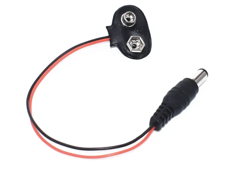 9V Battery Snap Connector with connector - Robot Pi Shop
