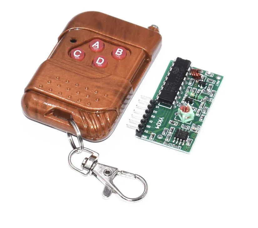 4 CH 315Mhz Key Wireless Remote Control Kits Receiver module - Robot Pi Shop