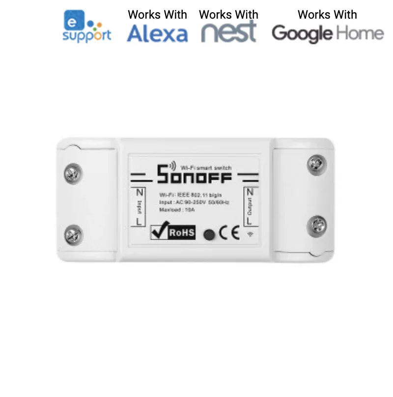 Sonoff Basic WiFi Wireless Smart Switch - Robot Pi Shop
