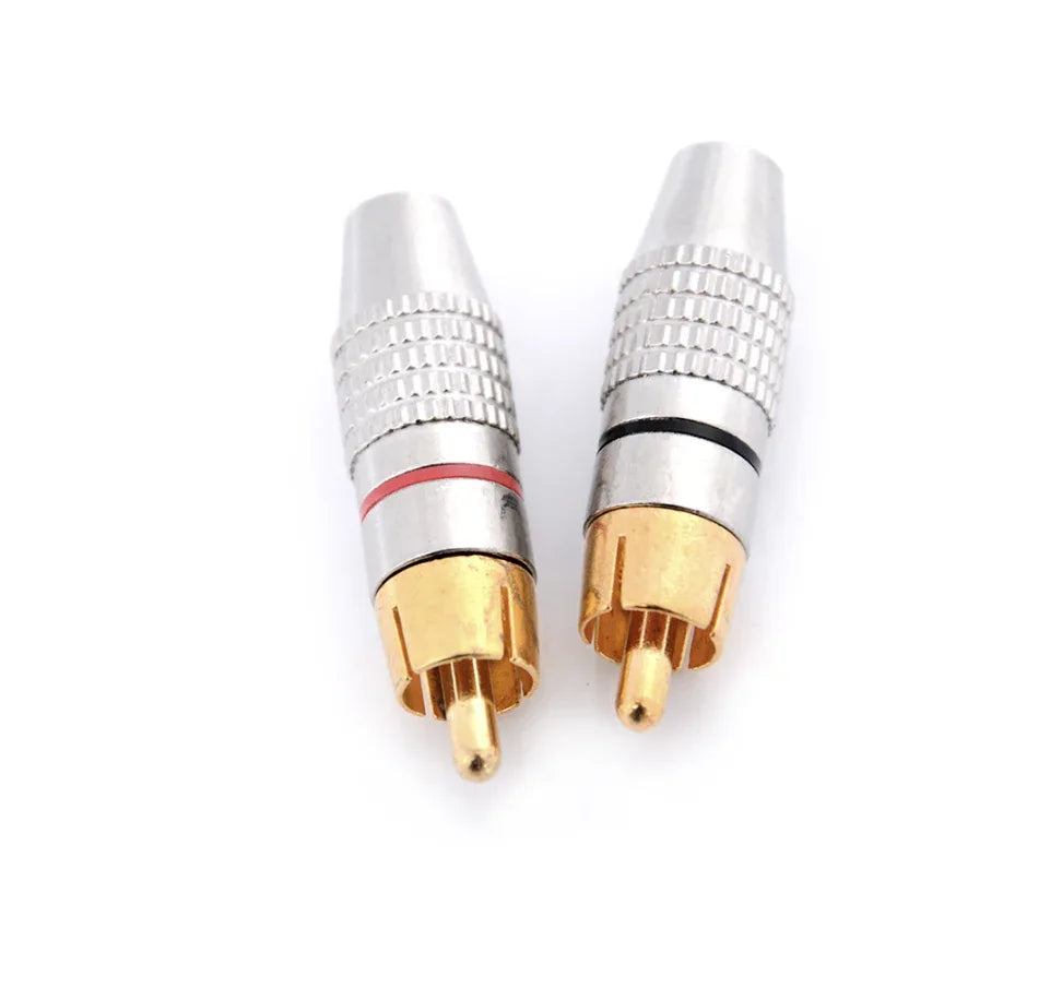 RCA Plug Pair Red & Black - Robot Pi Shop
