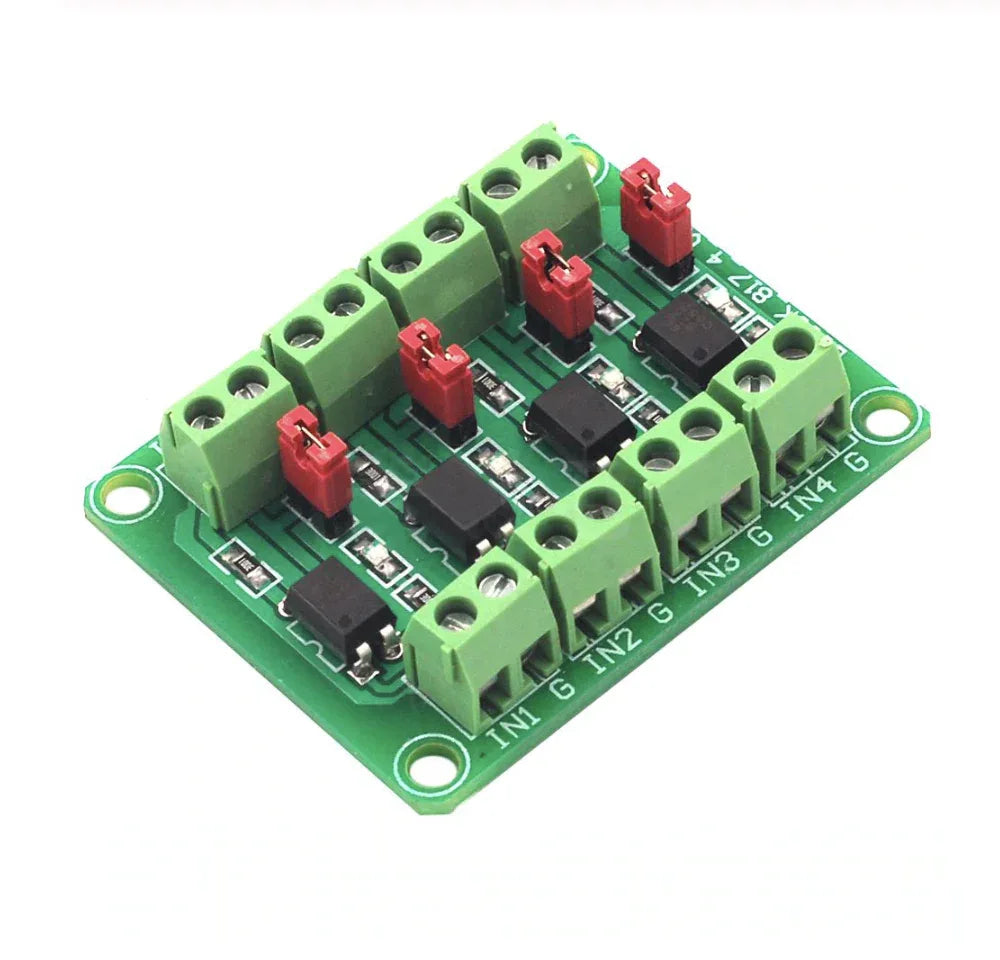 PC817 4 Channel Optocoupler Isolation Board - Robot Pi Shop