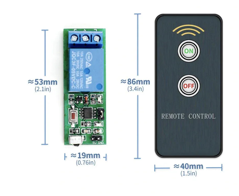 IR 1 Channel Infrared Receiver Driving Switch Relay Driver Module ...