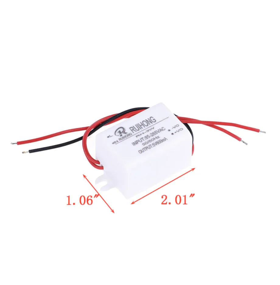 AC-DC Power Supply Module 5V Mini Buck Converter - Robot Pi Shop