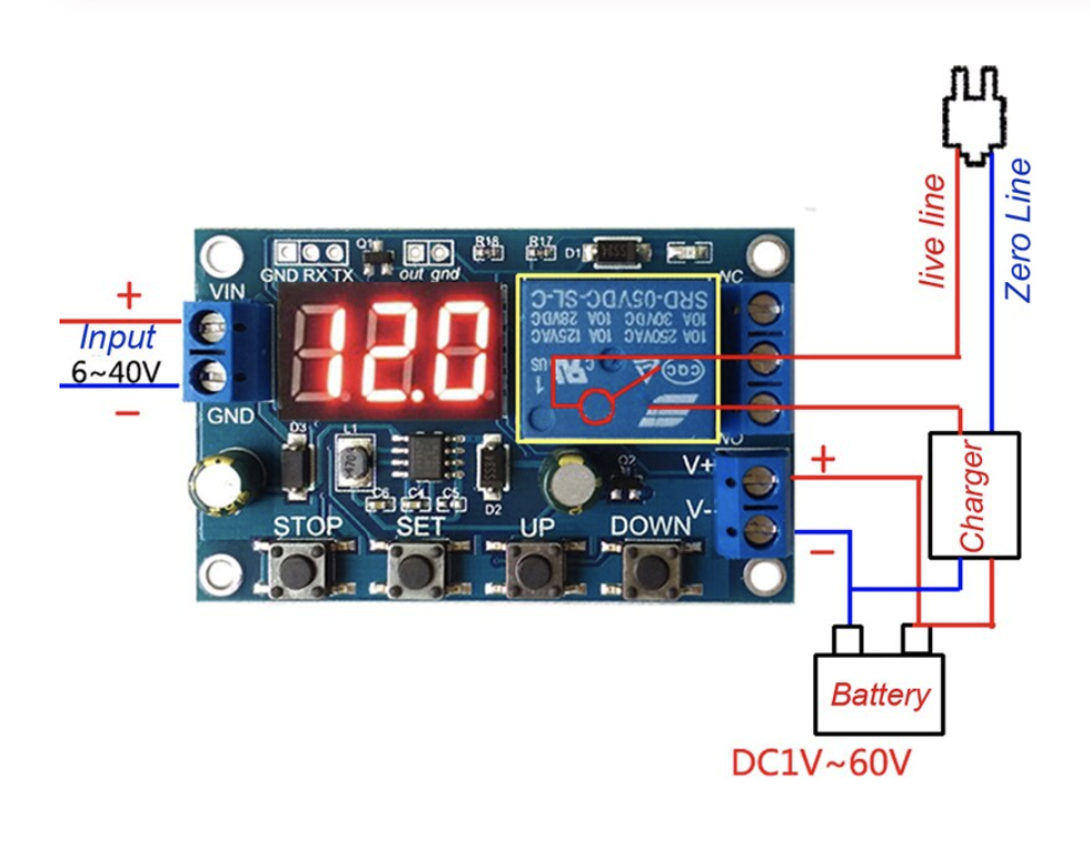 DC 6-40V Battery Charger Module