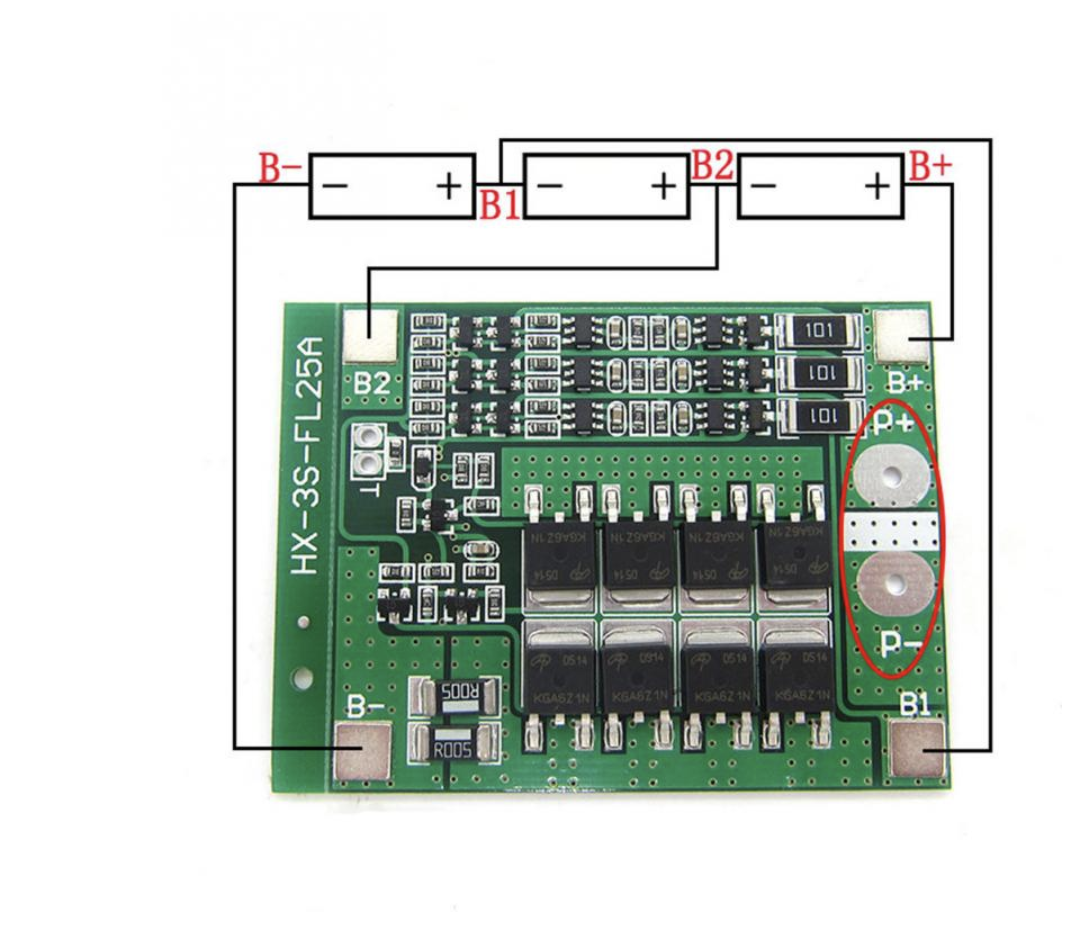 BMS 3S 30A 12V Li-ion Lithium 18650 Battery Protection Circuit