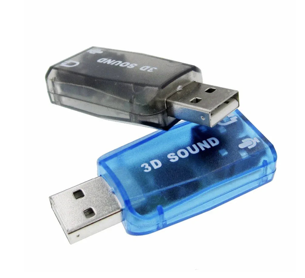 CM108 Chipset USB 2.0 To 3D Audio Sound Card Adapter - Robot Pi Shop