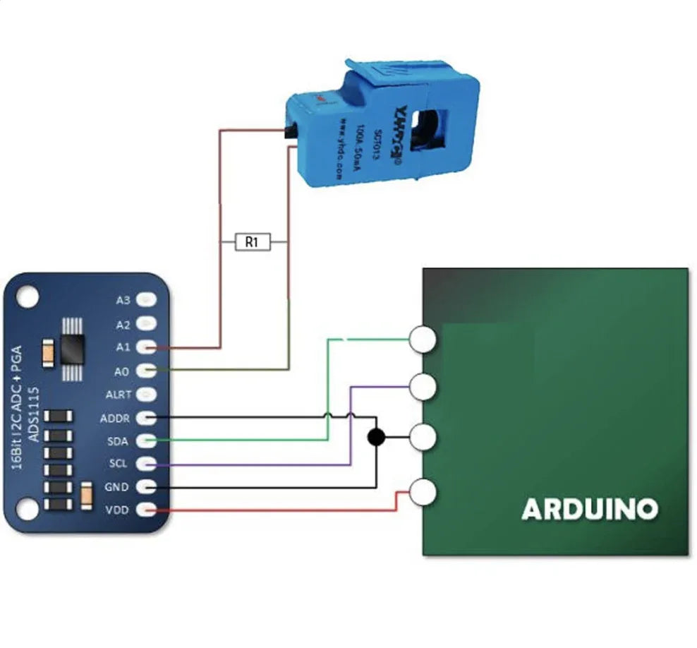 SCT-013-050 Non-invasive AC current sensor 50A - Robot Pi Shop