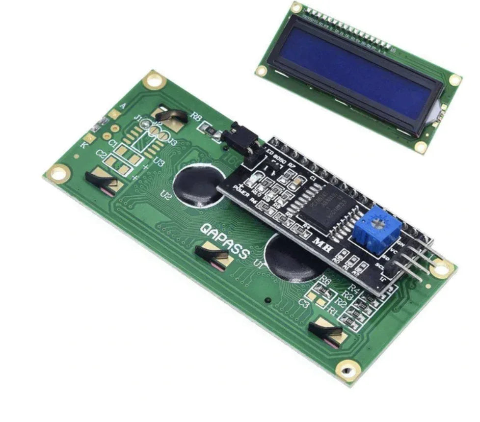 LCD 1602 Module Blue Screen IIC/I2C - Robot Pi Shop