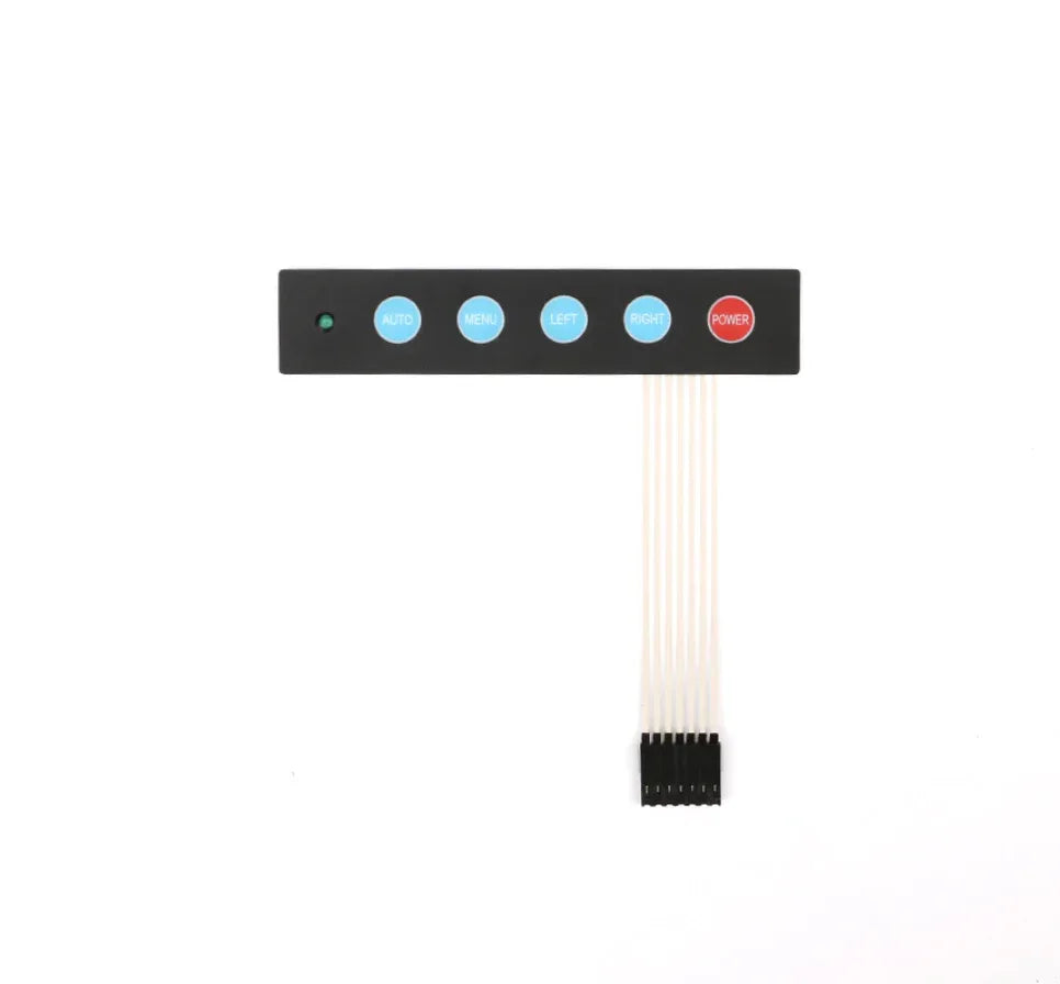 5 Button Array Menu 1x5 Dot Array 5 Button Menu Keyboard – Robot Pi Shop