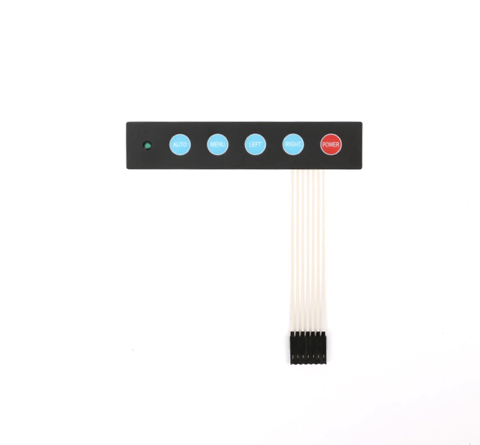 1x5 Dot Array 5 Button Menu Keyboard