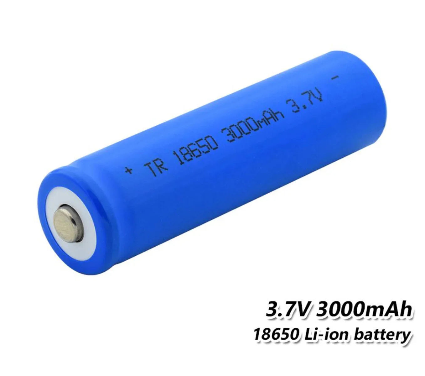 Li-ion Rechargeable Battery 18650 - 3.7v 3000mAh - Robot Pi Shop