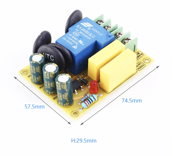 Power Supply Delay Soft Start Protection Board