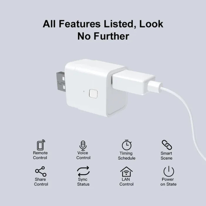 Tuya Micro Smart USB Adapter Switch - Robot Pi Shop