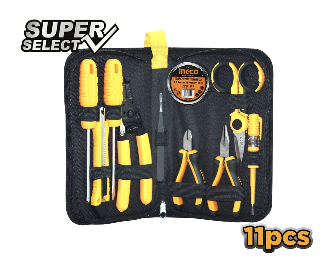 INGCO 11 Pieces Electrician Tool Set