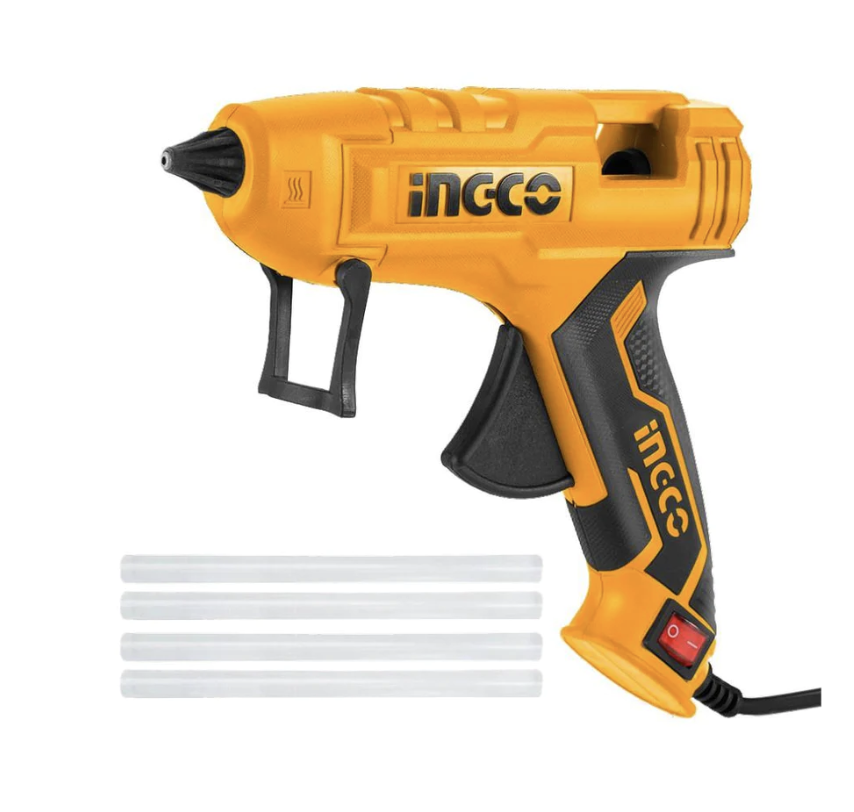 INGCO Glue Gun 150 W with 4 Pieces Glue Sticks