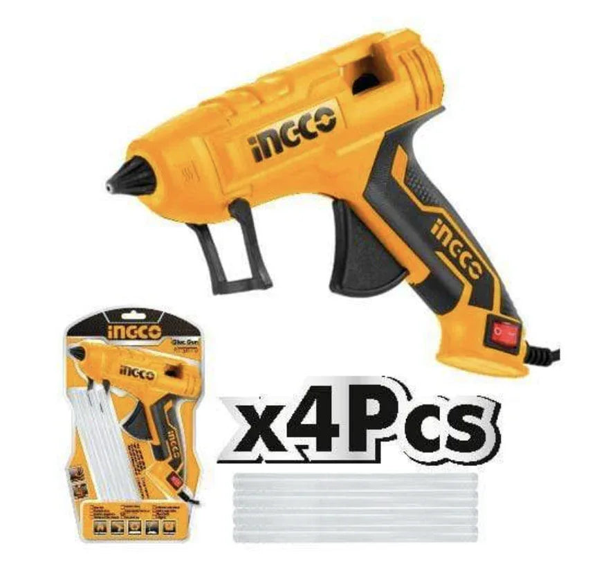 INGCO Glue Gun 150 W with 4 Pieces Glue Sticks - Robot Pi Shop