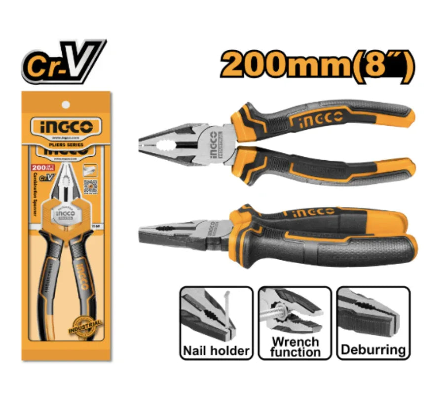 INGCO Combination Plier 8" - Robot Pi Shop