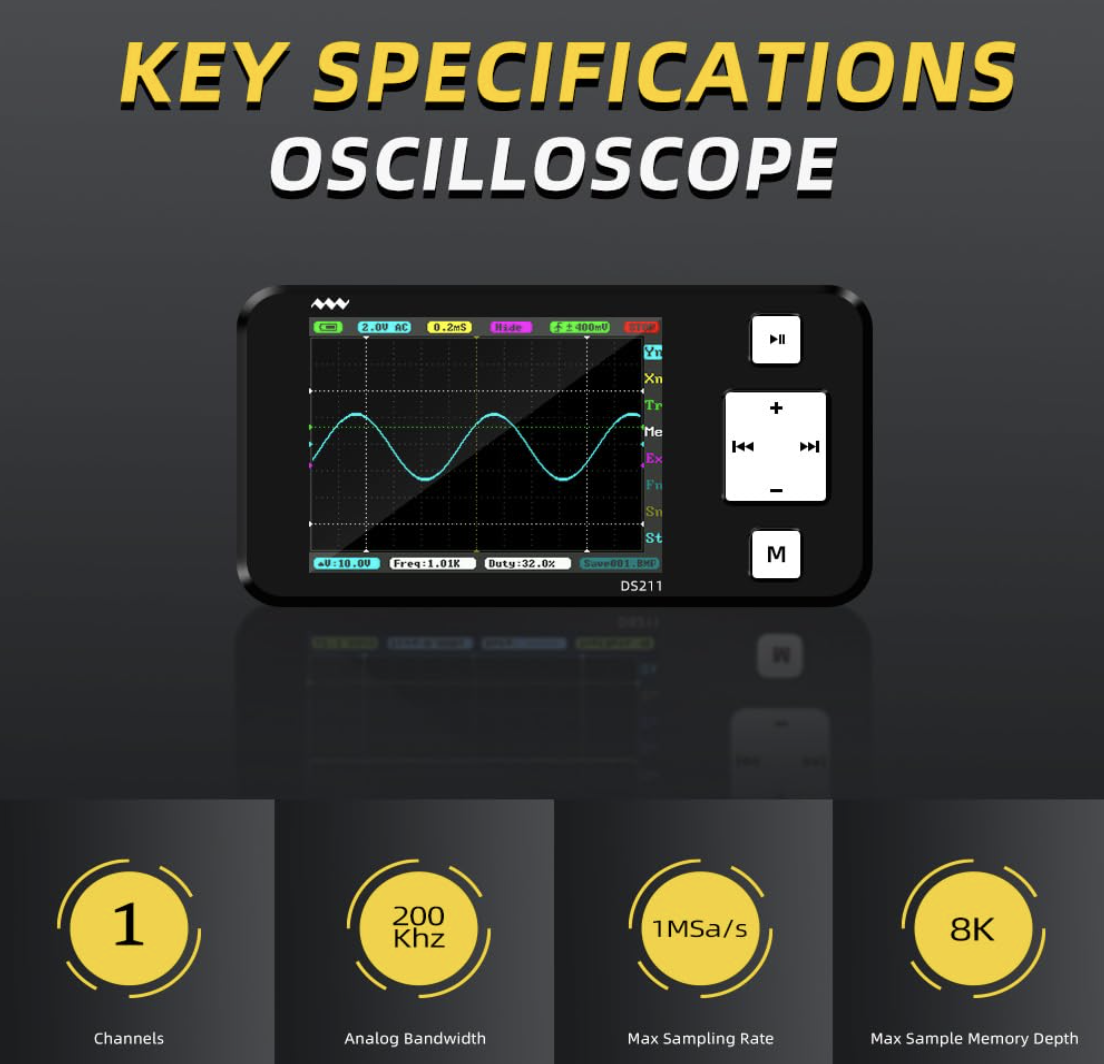 Pocket Oscilloscope DS211