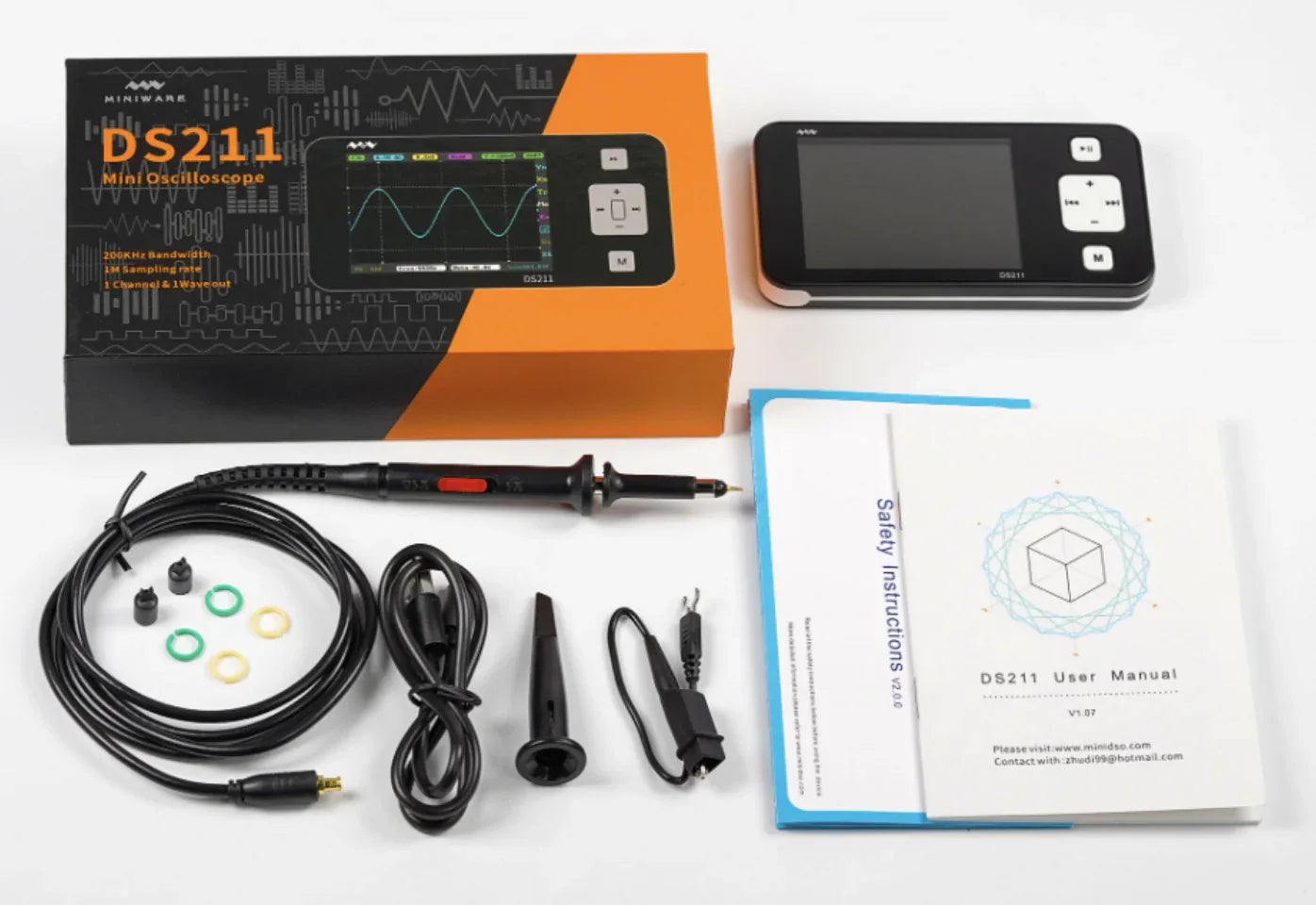 Pocket Oscilloscope DS211 - Robot Pi Shop