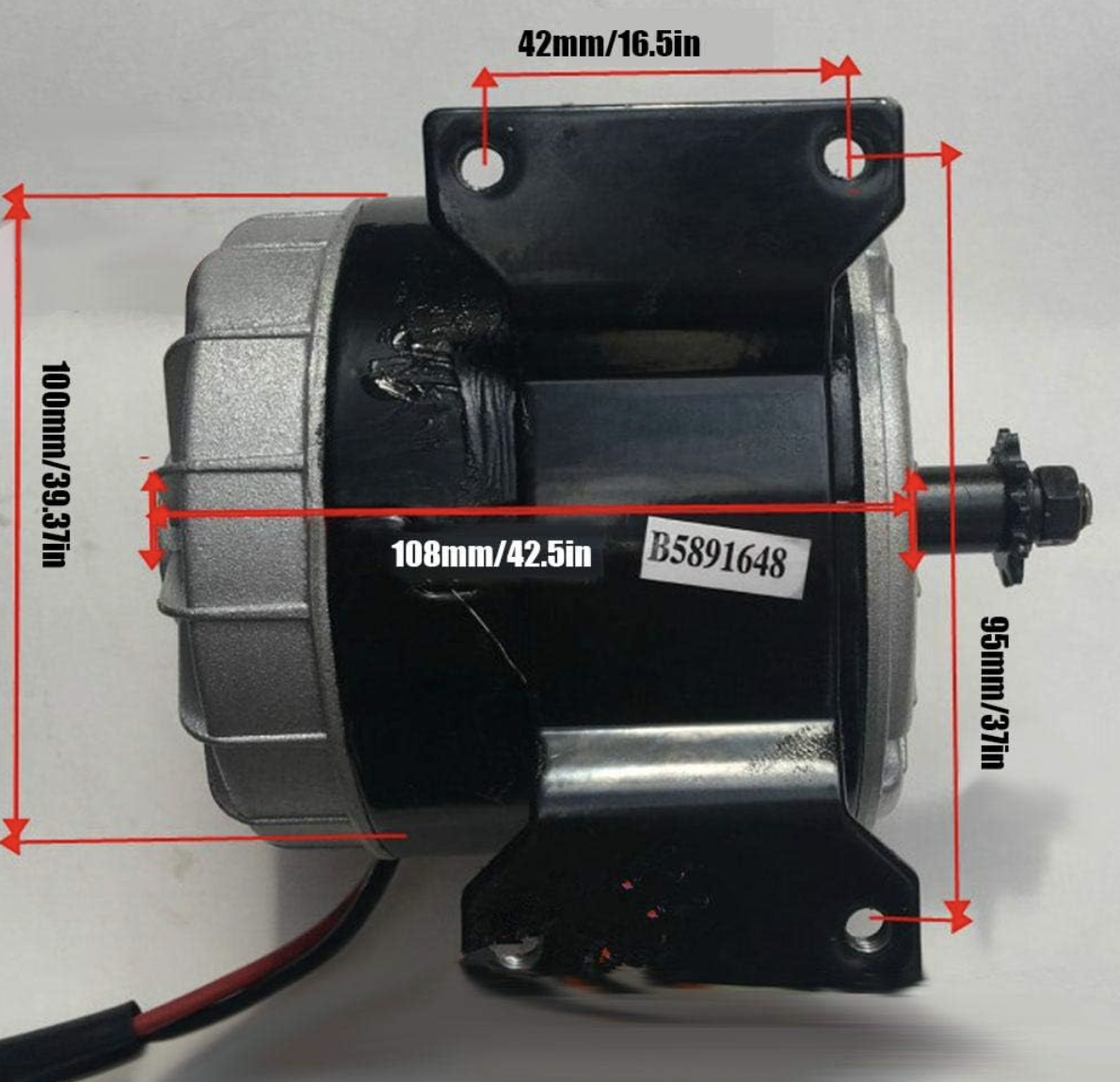 MY1016 350W 24V DC Brush Motor